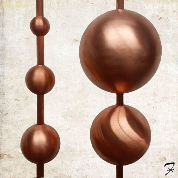 COPPER BALLS  quality made  2'' & 4'' for weathervane/ LIGHTENING ROD 