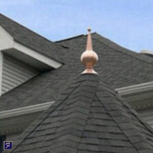 Two Balls & Cone Roof Finial
