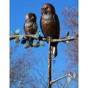 Owls Weathervane, on Branch
