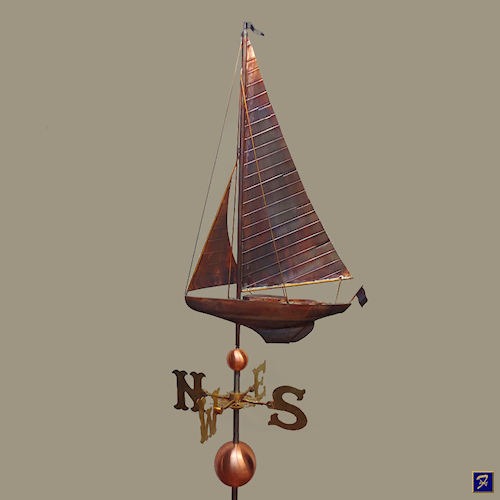 Whitehall 2044 46" Yacht Weathervane Copper for sale online 