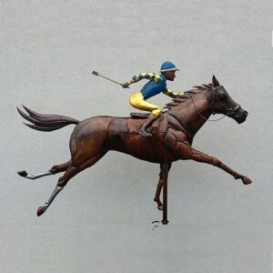 Race Horse Weathervane with jockey