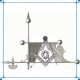 Masonic Bannerete Weathervane; Burris Estate – completed