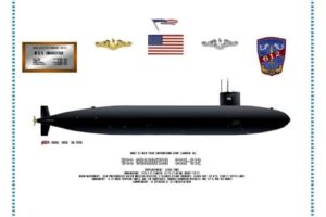 Submarine Weathervane, USS Guardfish SSN612 ; Commander Hack – completed