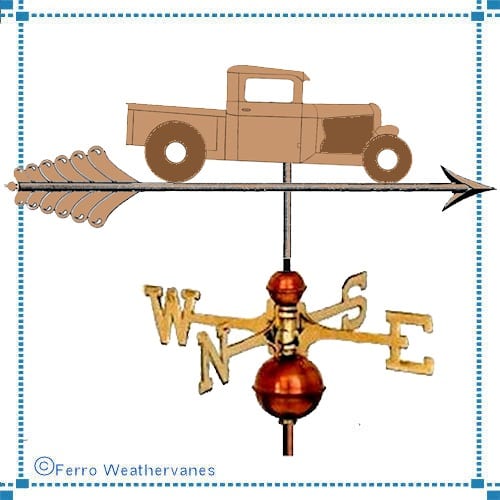 1933 Ford Pickup Hot Rod Weathervane; Armijo Residence – completed