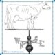 Guernsey  Cow Weathervanes – Great Hill Dairy