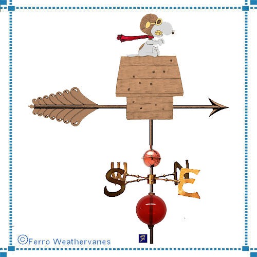 Snoopy Flying Ace Weathervane; Hatheway Residence – completed