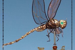 Dragonfly Weathervane; Bracket Residence     Completed