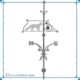 Fox Banner Weathervane; Private Residence