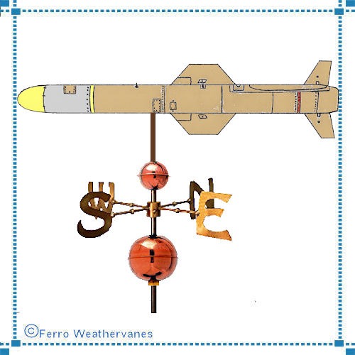 Harpoon Missile Weathervane; Zoughlin Estate     Completed